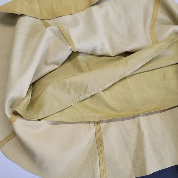 Danier genuine leather Suede mustard flare skirt - Picture 12 of 14